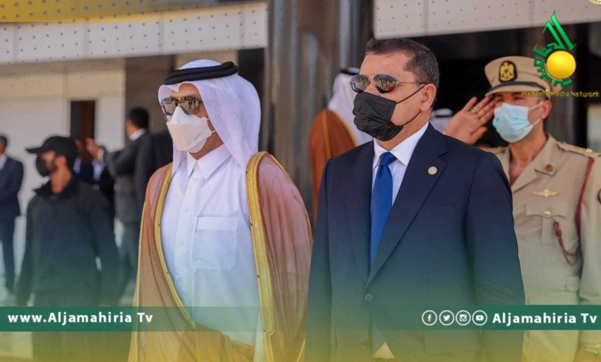 الدبيبة يستقبل نائب رئيس الوزراء وزير الخارجية القطري