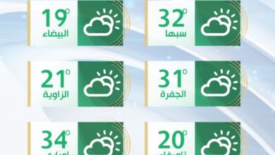 الأرصاد: طقس متقلب اليوم على أغلب المناطق الشرقية مع رياح نشطة مثيرة للأتربة