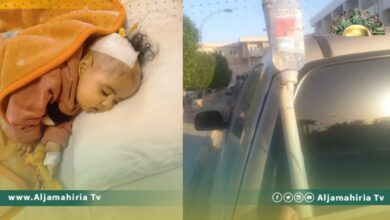 تردي صحي.. مواطن ينقل طفلته في حالة مرضية سيئة لمصراتة بعد أن رفضت مستشفى ابن سينا إسعافها