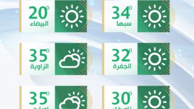 الأرصاد: تأثر البلاد اليوم وغدٍ بمنخفض صحراوي مصحوب برياح نشطة مثيرة للأتربة والغبار