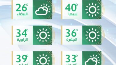 توقعات برطوبة عالية في الشمال وحرارة معتدلة على أغلب المناطق