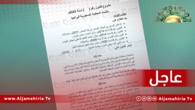 عاجل// مصادر إعلامية: مشروع قانون إنشاء محكمة دستورية يقضي بعدم جواز الطعن بعدم دستورية القوانين إلا من خلال رئيس مجلس النواب أو رئيس الحكومة أو 10 نواب أو 10 وزراء